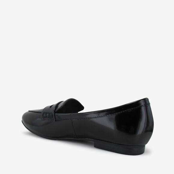 Jelly Pop Rossi Stylish Loafer Slip-On Block Heel Black Patent Size 7.5M NWB - Picture 2 of 12